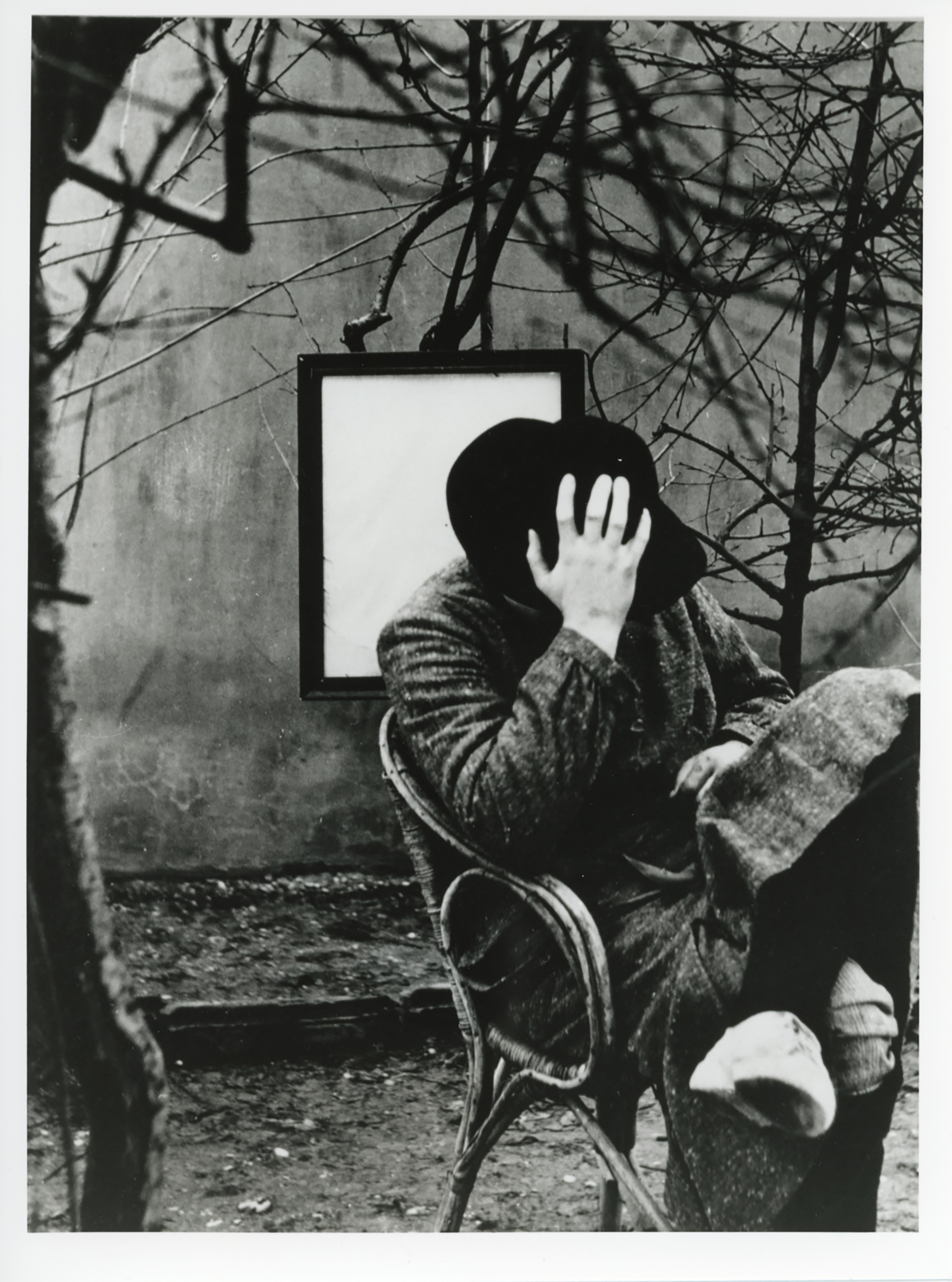 Mario Giacomelli, Autoritratto, 1955-1956